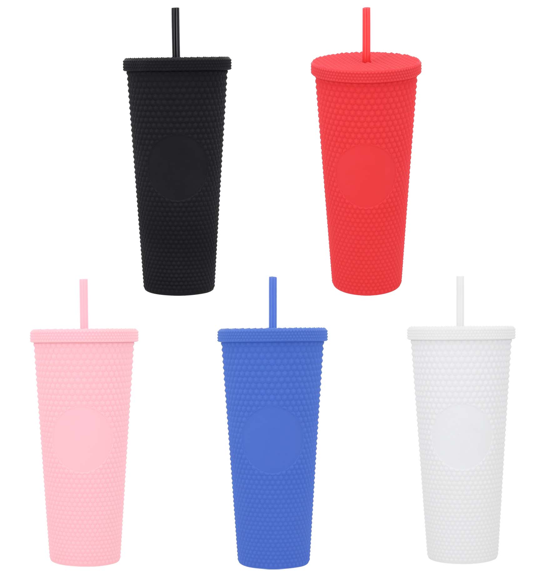 GPS PROMOCIONALES: VASO OLAS DE PLASTICO CON TAPA Y POPOTE DE 470 ML